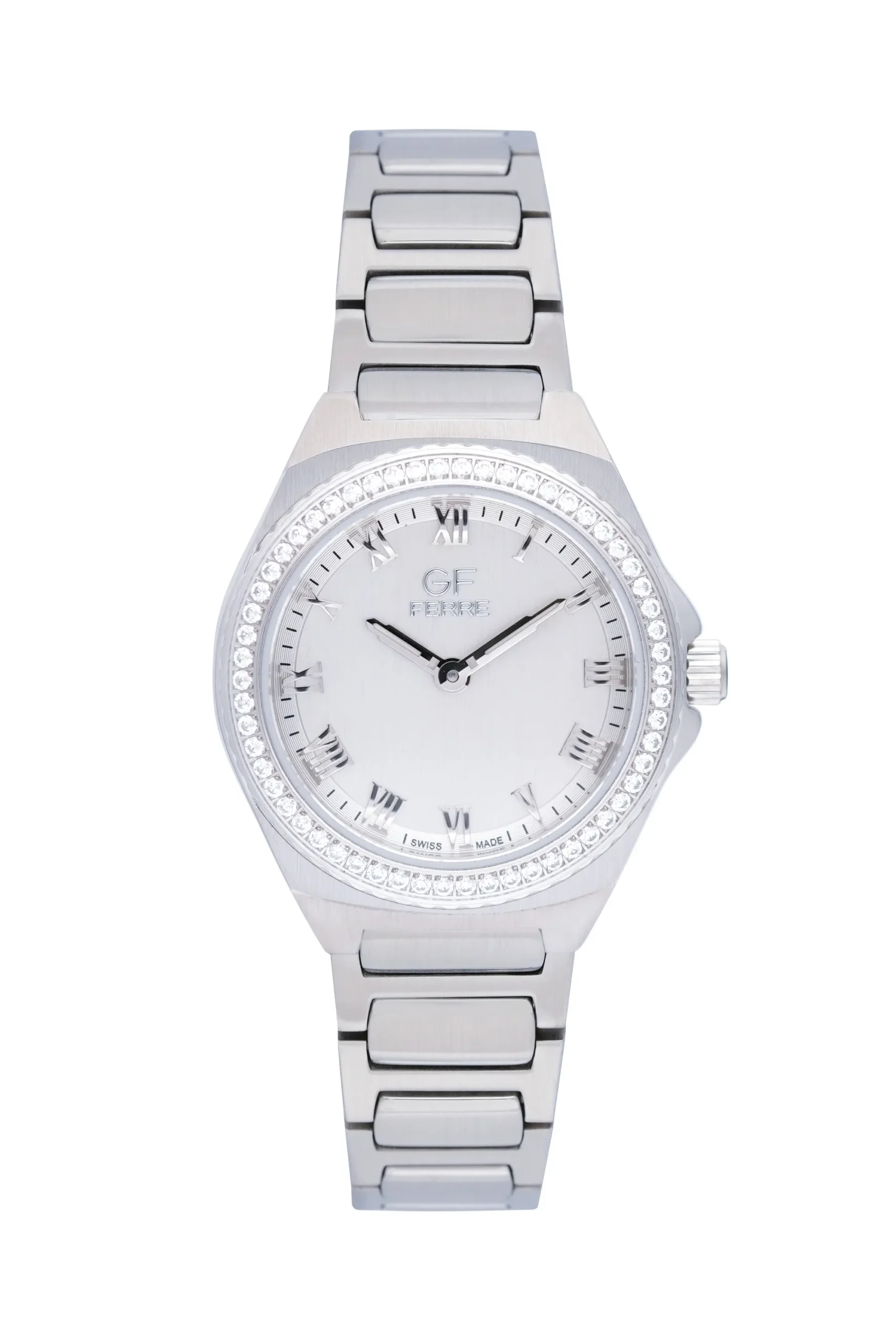 GFSSW25263LZ.webp GF Ferre- Ladies- SS Case- Silver Dial- SS Band- CZ - Image 1