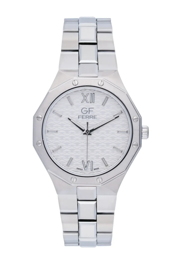 GF Ferre- Gents-  SS Case- Silver Dial- SS Band - Image 1