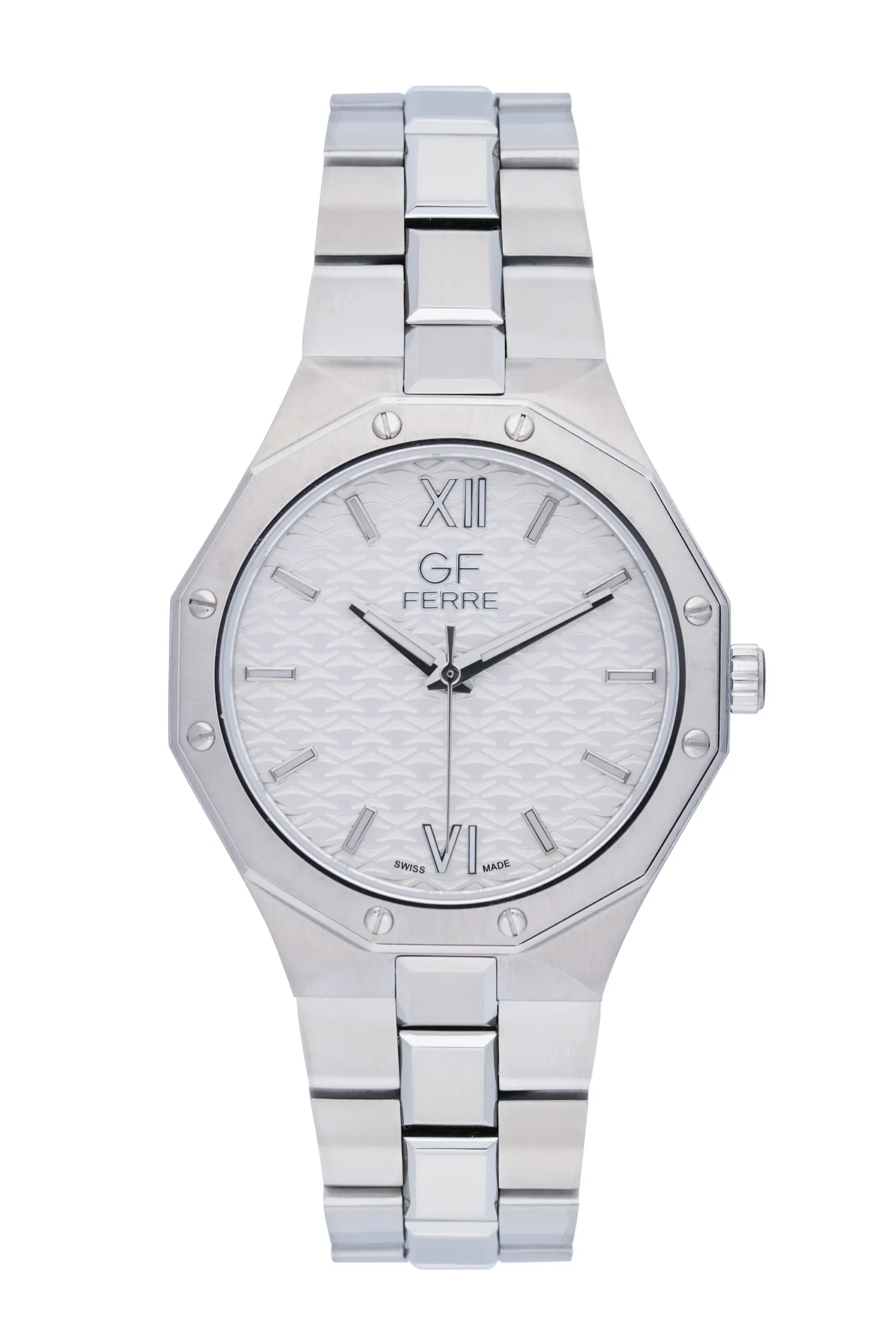 GFSSW25375G.webp GF Ferre- Gents-  SS Case- Silver Dial- SS Band - Image 1