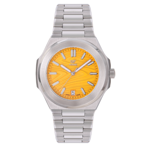 GFSSYE2388G.webp GF Ferre- Gents- SS Case- Yellow Dial- SS Band - Image 1