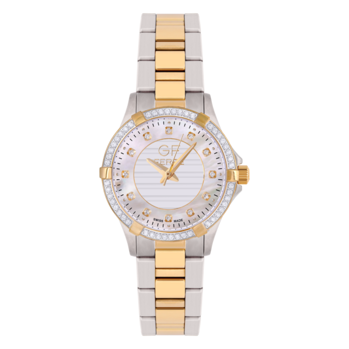 GF Ferre- Ladies- TTGP Case- MOP Dial- TTGP Band- 59 CZ - Image 1