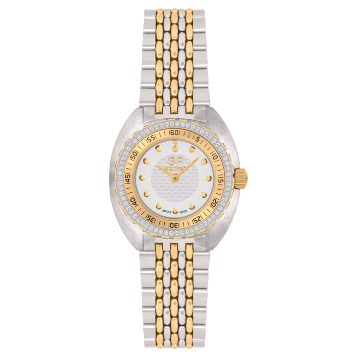 GF Ferre- Ladies- TTGP Case- White Dial- TTGP Band- CZ - Image 1