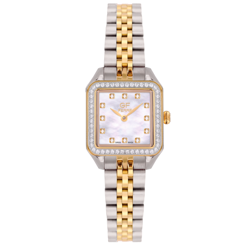 GFTG170083LZ.webp GF Ferre- Ladies- TTGP Case- MOP Dial- TTGP Band- CZ - Image 1