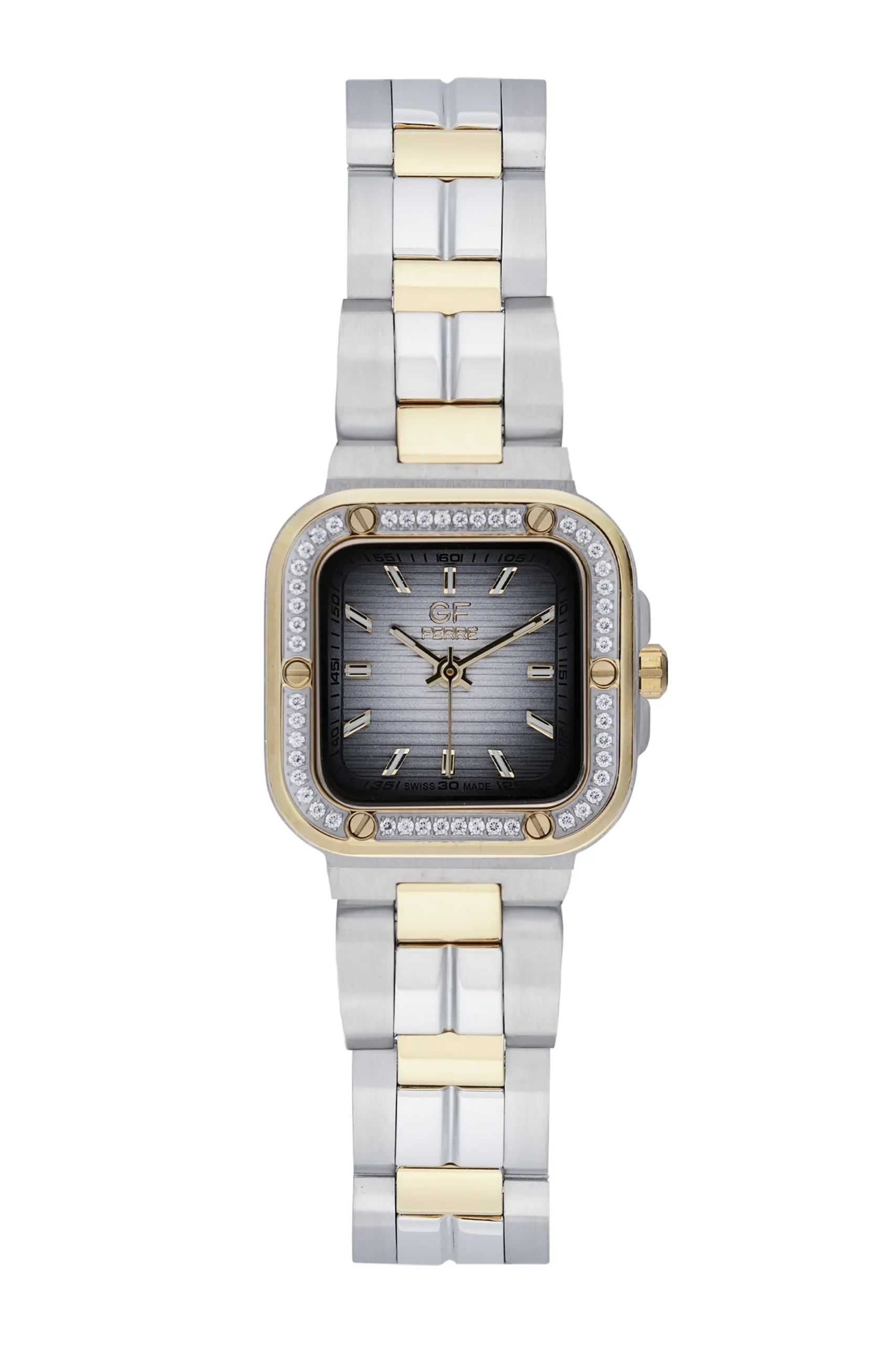 GFTG170136LZ.webp GF Ferre- Ladies- TTGP Case- White Dial- TTGP Band- CZ - Image 1