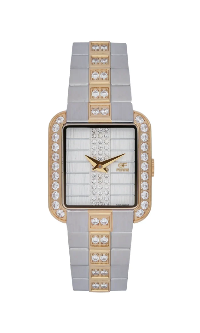 GF Ferre- Ladies- TTGP Case- White Dial- TTGP Band- CZ - Image 1