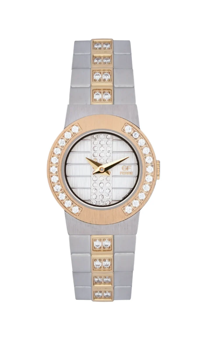 GF Ferre- Ladies- TTGP Case- White Dial- TTGP Band- CZ - Image 1