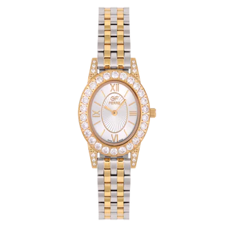GF Ferre- Ladies- TTGP Case- White Dial- TTGP Band- CZ