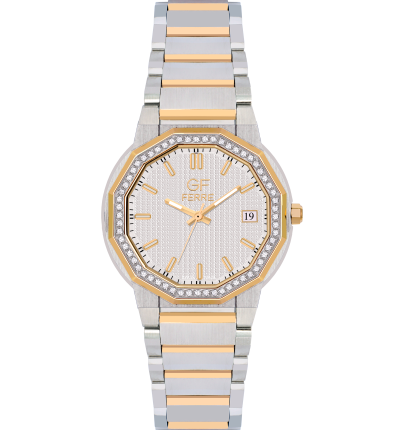 GF Ferre- Ladies- TTGP Case- White Dial- TTGP Band- CZ
