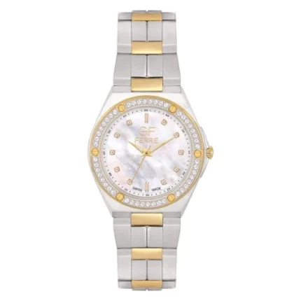 GF Ferre- Ladies- TTGP Case- White Dial- TTGP Band- CZ
