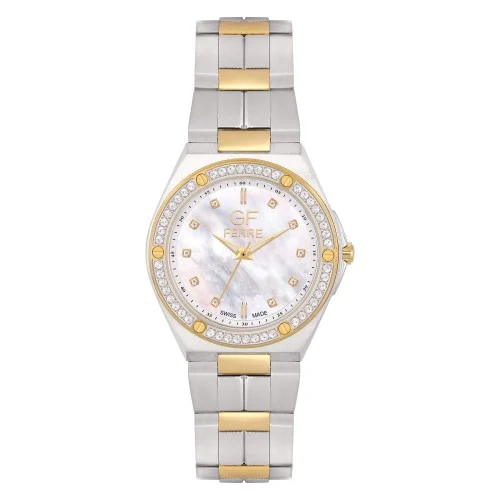 GFTG8070LEZ.webp GF Ferre- Ladies- TTGP Case- White Dial- TTGP Band- CZ - Image 1
