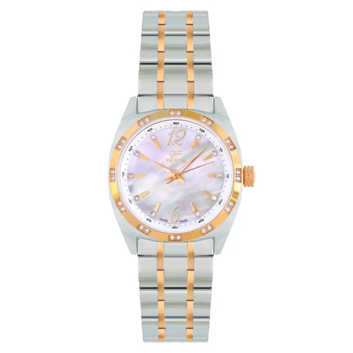 GF Ferre- Ladies- TTGP Case- MOP Dial- TTGP Band- CZ - Image 1
