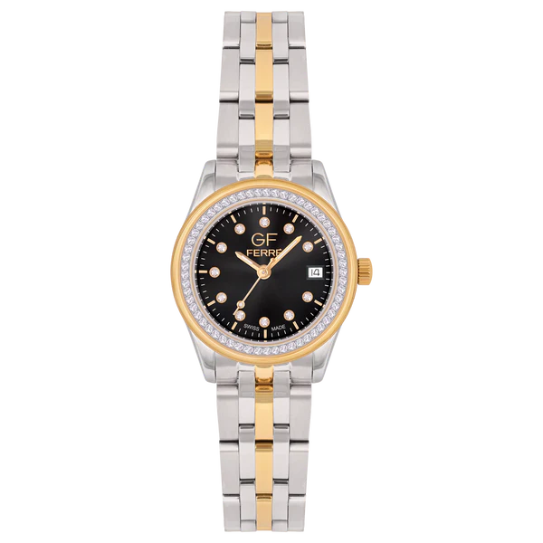 GFTGB170029LZ.webp GF Ferre- Ladies- TTGP Case- Black Dial- TTGP Band- CZ 55-12 - Image 1