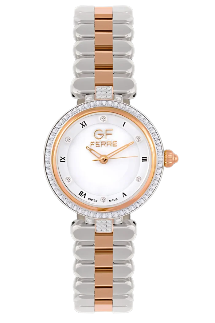 GF Ferre- Ladies- TTRG Case- MOP Dial- TTRG Band- CZ - Image 1