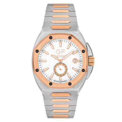 GF Ferre- Gents- TTRG Case- White Dial- TTRG Band