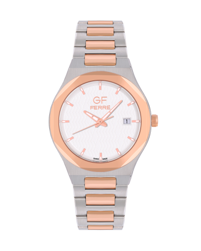 GFTR3229G.webp GF Ferre- Gents- TTRG Case- Silver Dial- TTRG Band - Image 1