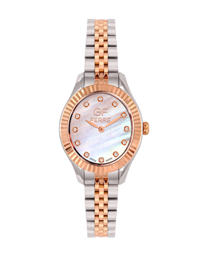 GF Ferre- Ladies- TTRG Case- MOP Dial- TTRG Band- CZ 76 - Image 1
