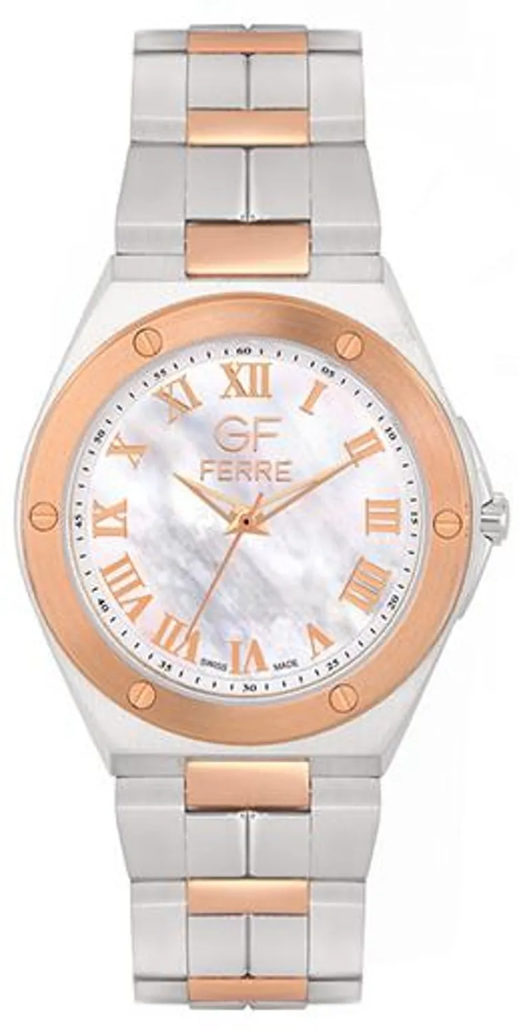 GFTR8070G.webp GF Ferre- Gents- TTRG Case- White Dial- TTRG Band - Image 1