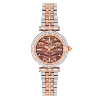 GF Ferre- Ladies- TTRG Case- Brown Dial- TTRG Band- CZ