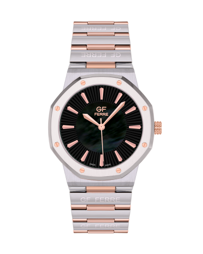 GFTRBK170175G.webp GF Ferre- Gents- TTRG Case- Black Dial- TTRG Band - Image 1