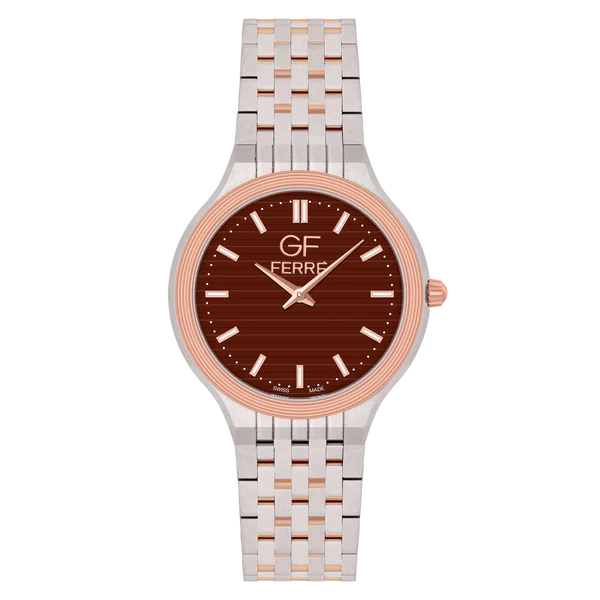 GFTRBR170087G.webp GF Ferre- Gents- TTRG Case- Brown Dial- TTRG Band - Image 1