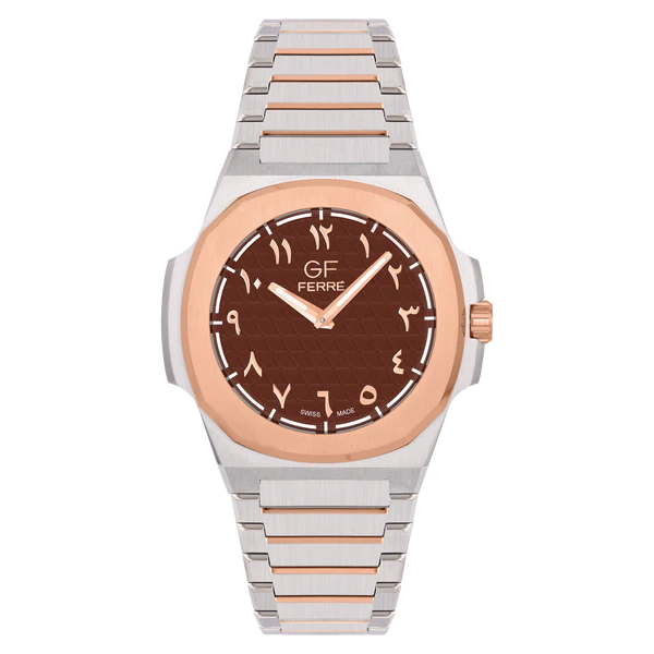 GFTRBR170121G.webp GF Ferre- Gents- TTRG Case- Brown Dial-TTRG Band - Image 1
