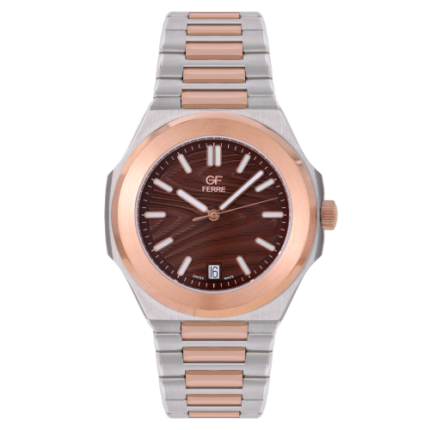 GF Ferre- Gents- TTRG Case- Brown Dial- TTRG Band