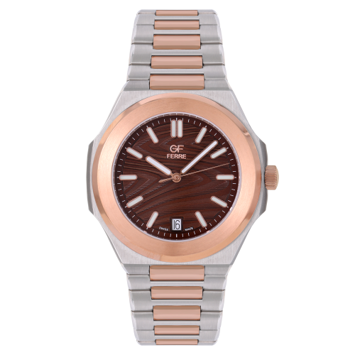 GFTRBR2388G.webp GF Ferre- Gents- TTRG Case- Brown Dial- TTRG Band - Image 1