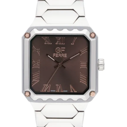 GF Ferre- Gents- TTRG Case- Brown Dial- SS Band
