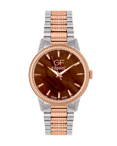 GFTRBR8105G.webp GF Ferre- Gents- TTRG Case- Brown Dial- TTRG Band - Image 1