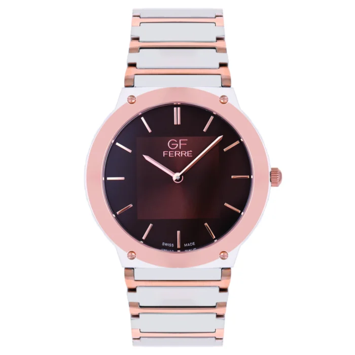 GF Ferre- Gents- TTRG Case- Brown Dial- TTRG Band - Image 1