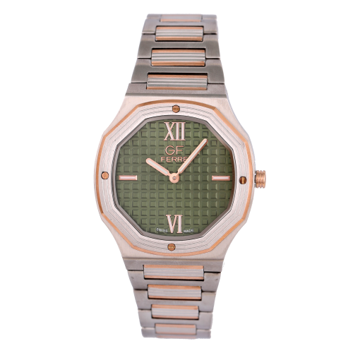 GFTRGN24347G.webp GF Ferre- Gents- TTRG Case- Green Dial- TTRG Band - Image 1