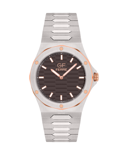 GFTRGY170181G.webp GF Ferre- Gents- TTRG Case- Grey Dial- SS Band - Image 1