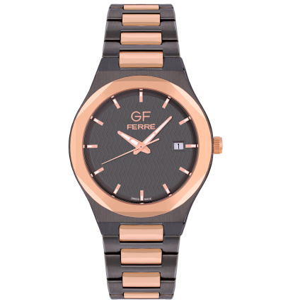 GF Ferre- Gents- TTRG Case- Grey Dial- TTRG Band