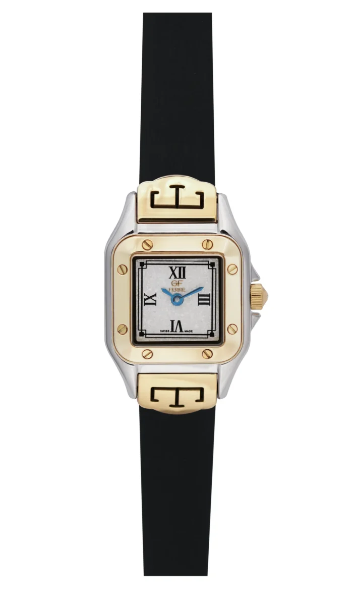 GF Ferre- Ladies- TTGP Case- White Dial- Black Leather Strap - Image 1