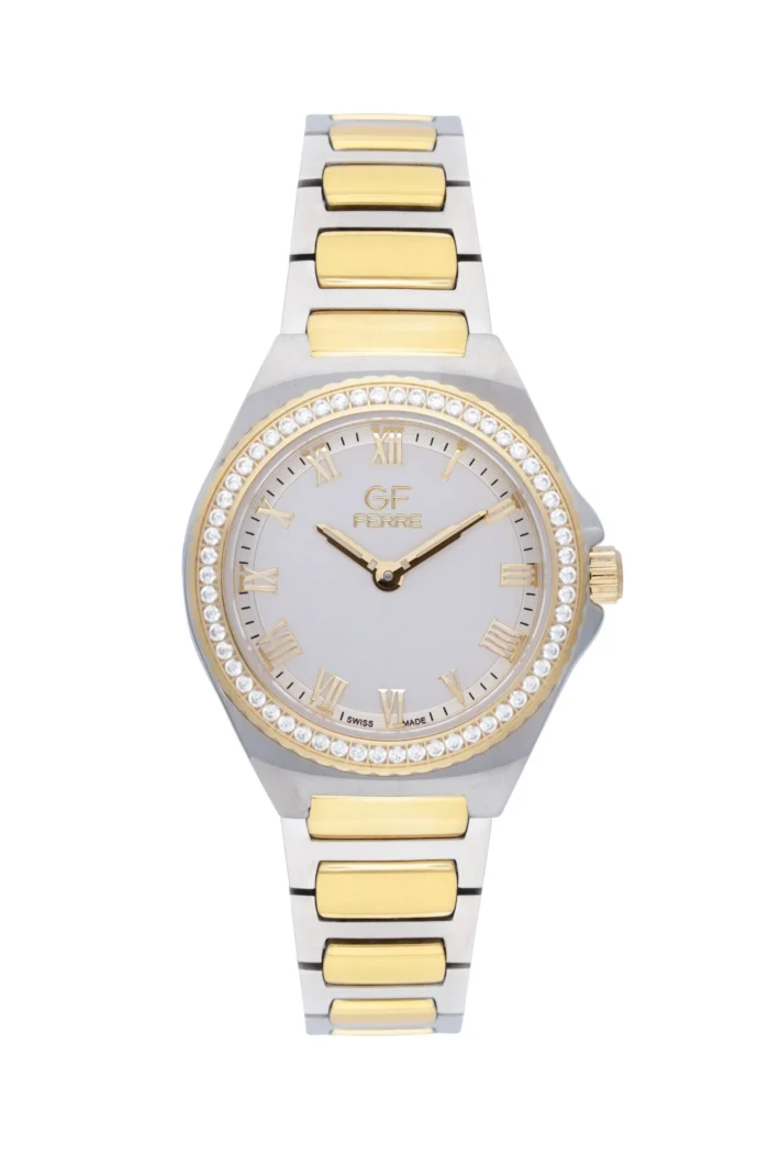 GF Ferre- Ladies- TTGP Case- Silver Dial- TTGP Band- CZ - Image 1