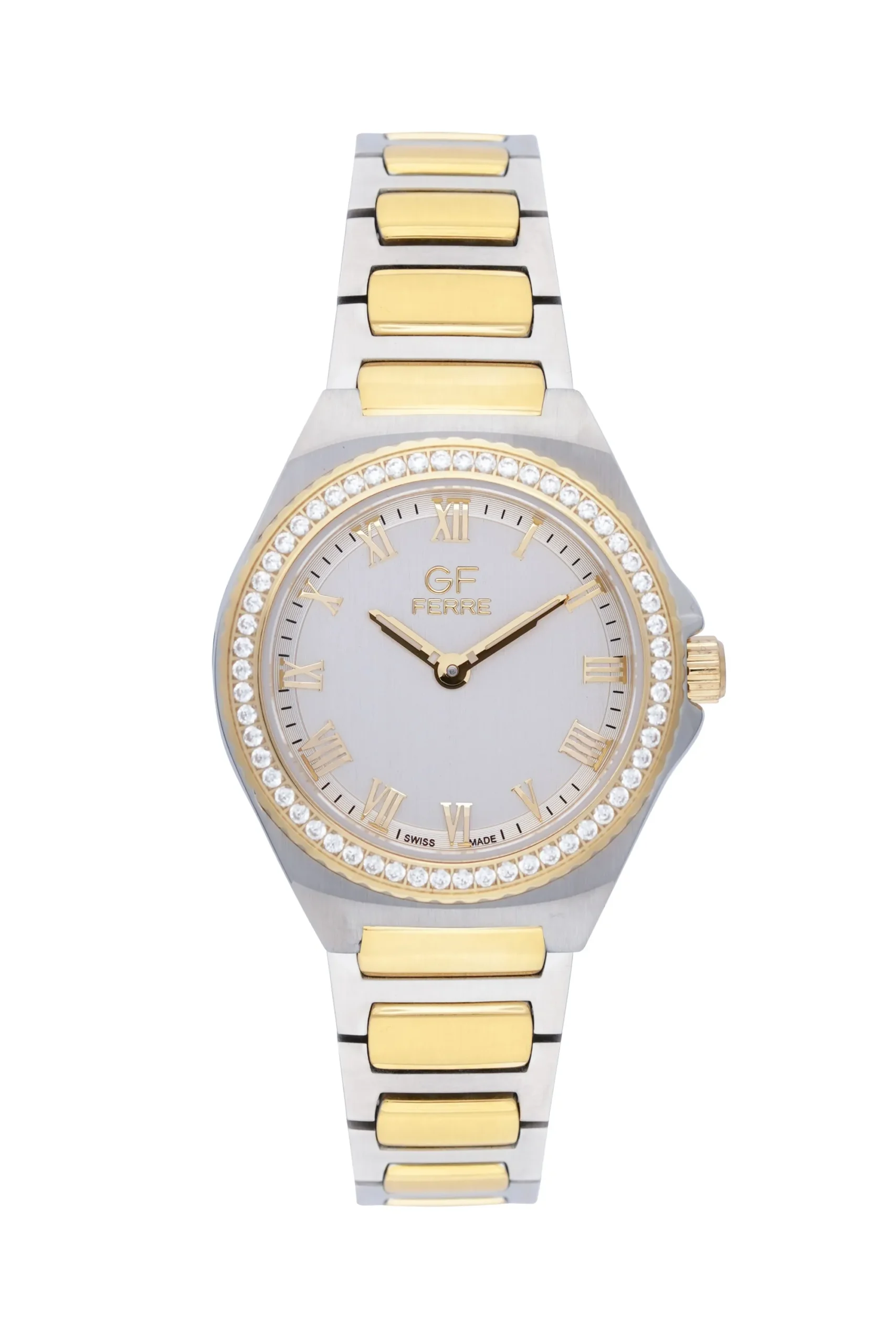 GFTTGP25263LZ.webp GF Ferre- Ladies- TTGP Case- Silver Dial- TTGP Band- CZ - Image 1
