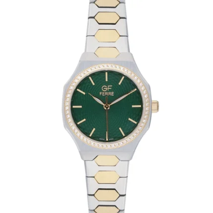 GF Ferre- Ladies- TTGP Case- Green Dial- TTGP Band- CZ