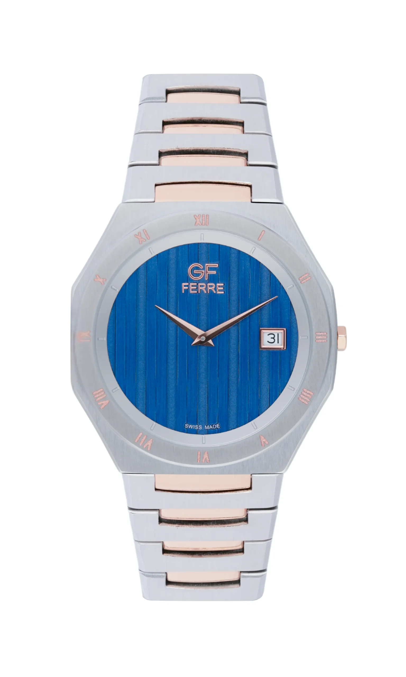 GFTTRGBU2486G.webp GF Ferre- Gents- TTRG Case- Blue Dial- TTRG Band - Image 1