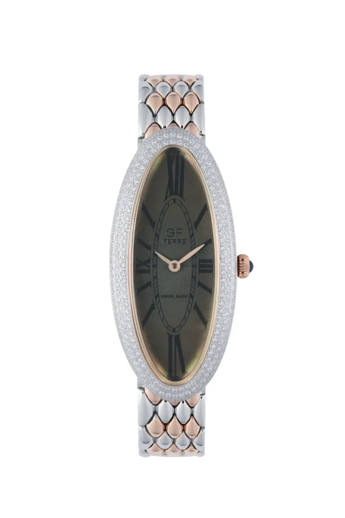 GF Ferre- Ladies- TTRG Case- Grey Dial- TTRG Band- CZ - Image 1